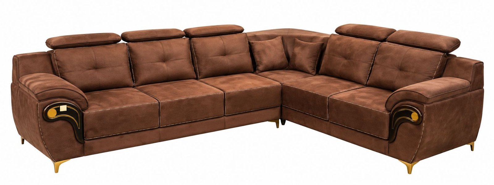 Brown corner sofa